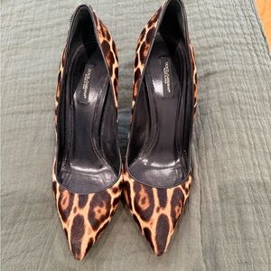 Dolce & Gabbana Animal Print Heels